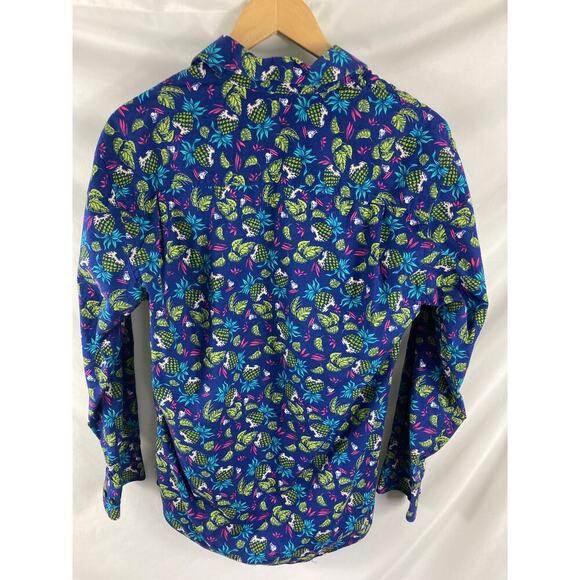 Alan Flusser Mens Tropical Print Button Down Shirt Size Small - Picture 4 of 4